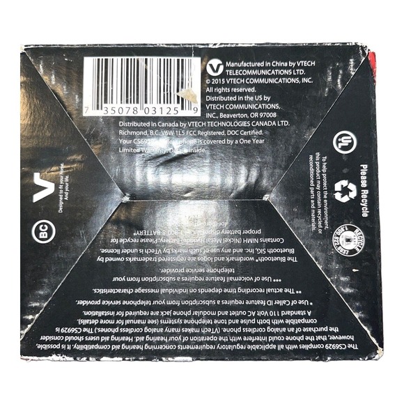 VTech CS6929 Cordless Digital Answering System with Caller ID and Call Waiting. - Picture 8 of 11